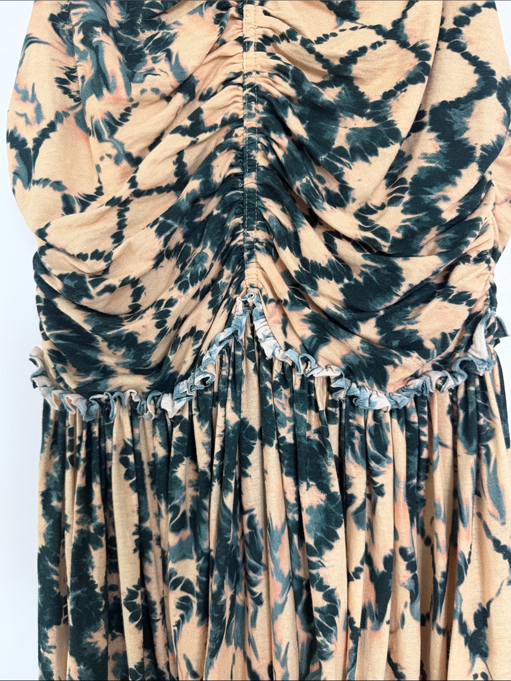 Ulla Johnson Beige and Black Patterned Sleeveless Maxi Dress - Picture 5 of 8